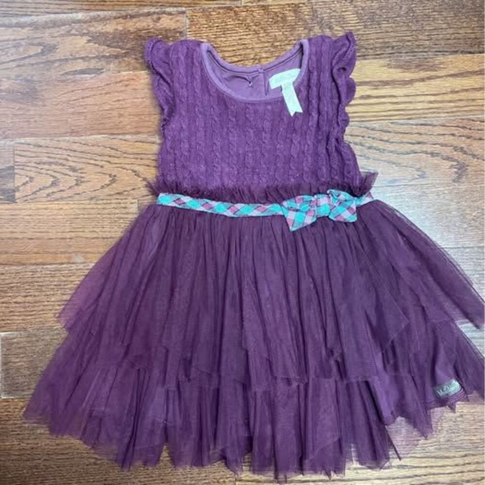 Matilda Jane 18-24 Month Burgundy Ruffle Dress